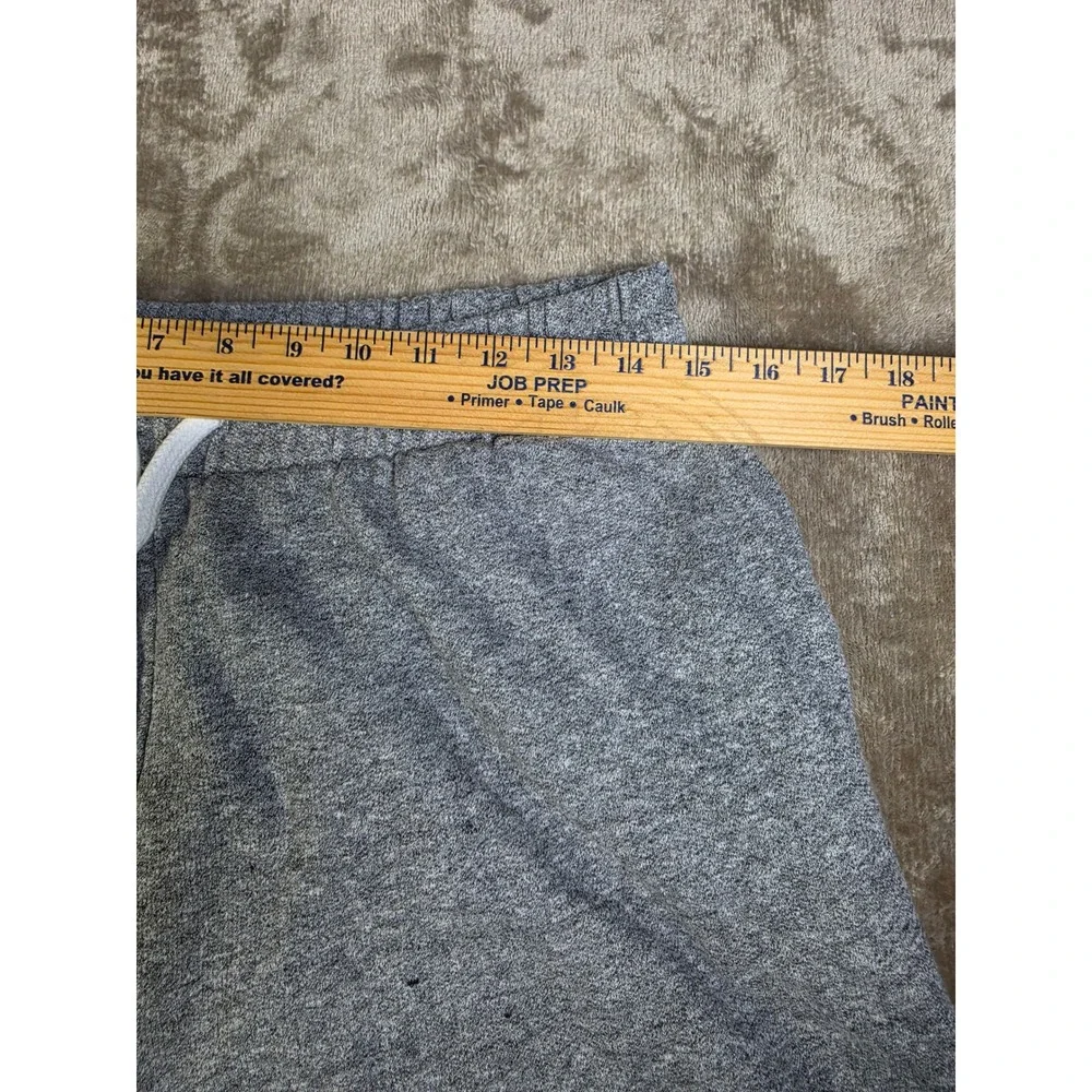 Fleece Factory Mens Heather Gray Sweat Shorts Drawstring Pockets Size Large